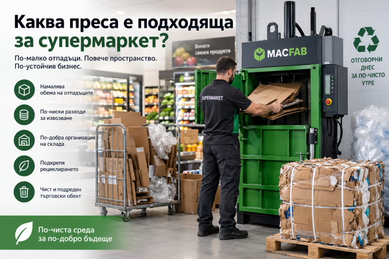 Каква преса е подходяща за супермаркет?